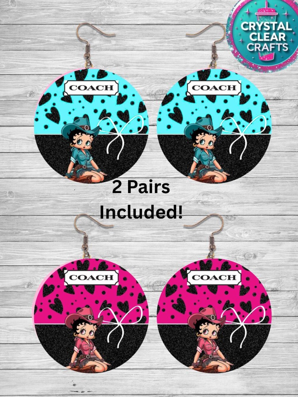 Two Pairs of Coach Earrings